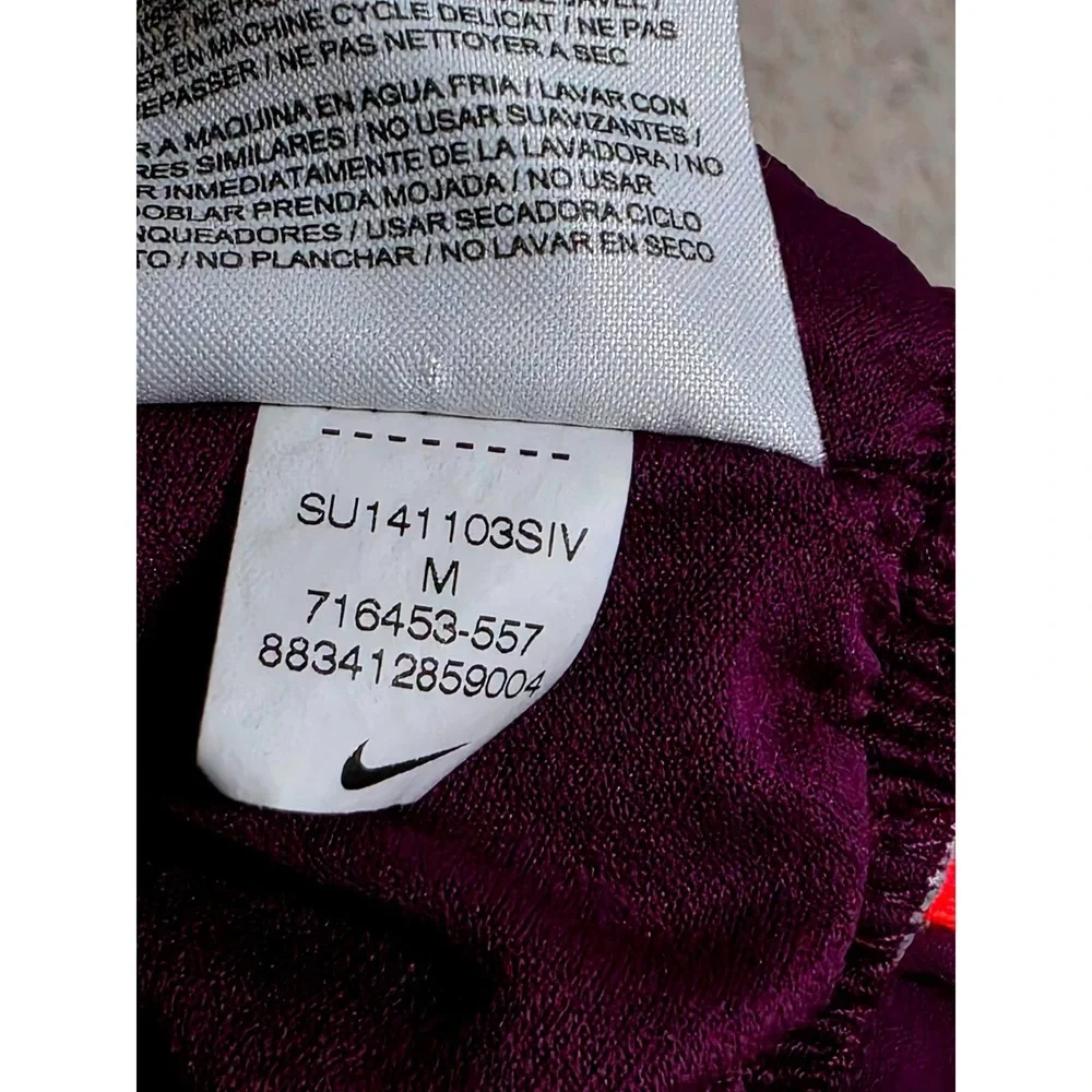 Nike Dri-FIT Tempo Running Shorts Womens Medium Purple‎ Pink Mesh Athletic Gym
